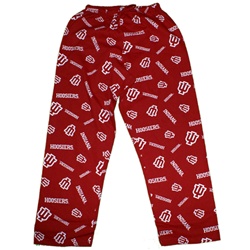 Indiana Hoosiers Pink Plaid Drawstring Lounge Pants from Boxercraft